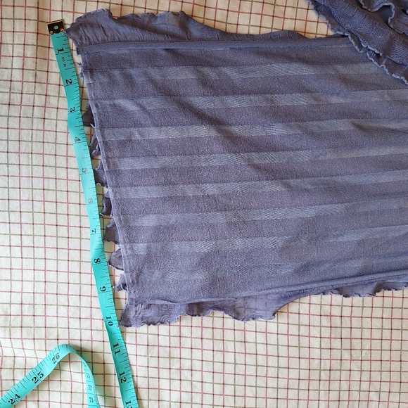 Pretty Ruffle Periwinkle Scarf - Picture 4 of 4